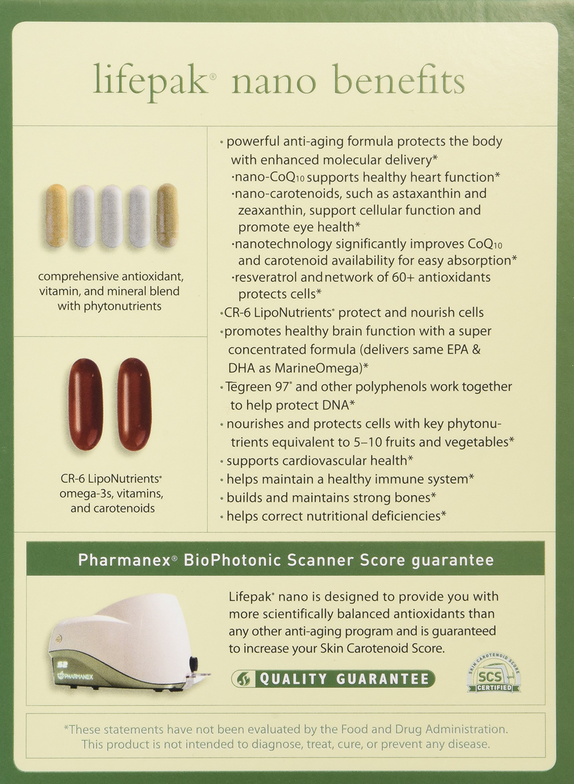 Pharmanex LifePak Nano antiaging dietary supplement 60 packets Buy