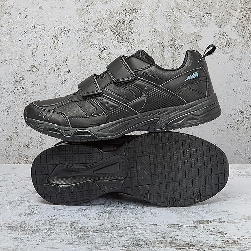 Avia Shoes Black And White Non Slip Shoes Avia Avi-Union II Strap