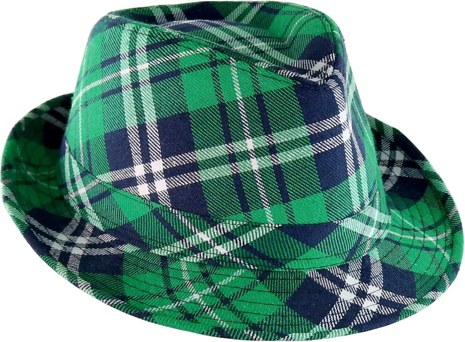 green plaid hat with ear flaps
