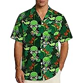 EoBeKee Funny Hawaiian Shirts for Men Short Sleeve, Beach Casual Button Down Shirts Summer Tropical Vacation Aloha Shirt