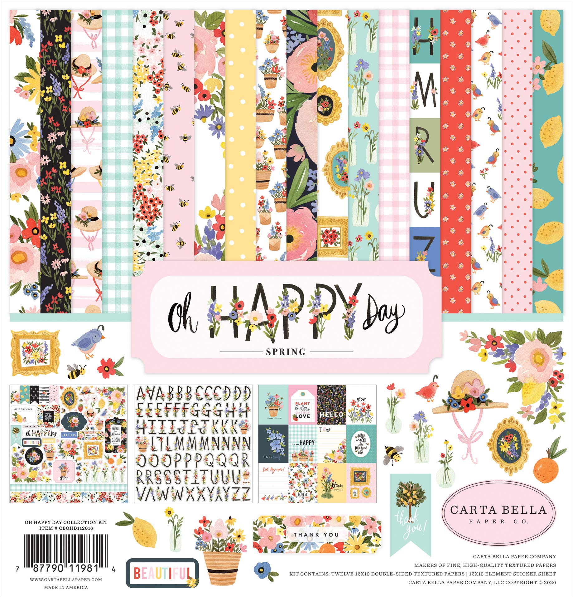 Echo Park Paper Carta Bella Collection Kit 12'X12' - Oh Happy Day Spring