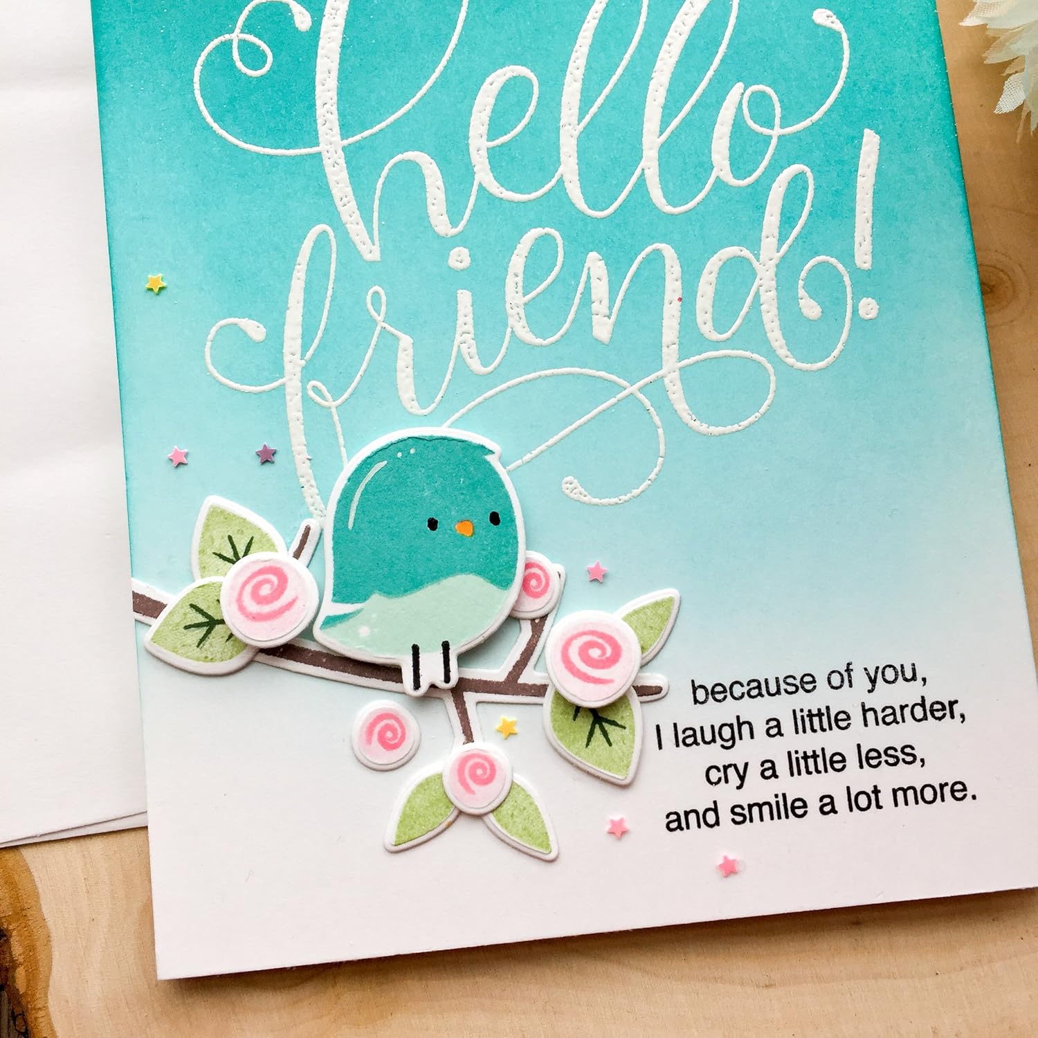 Handmade Friend Card Miss You Card Card For Friend Friend Cards Handmade Cards Greeting Cards Friends