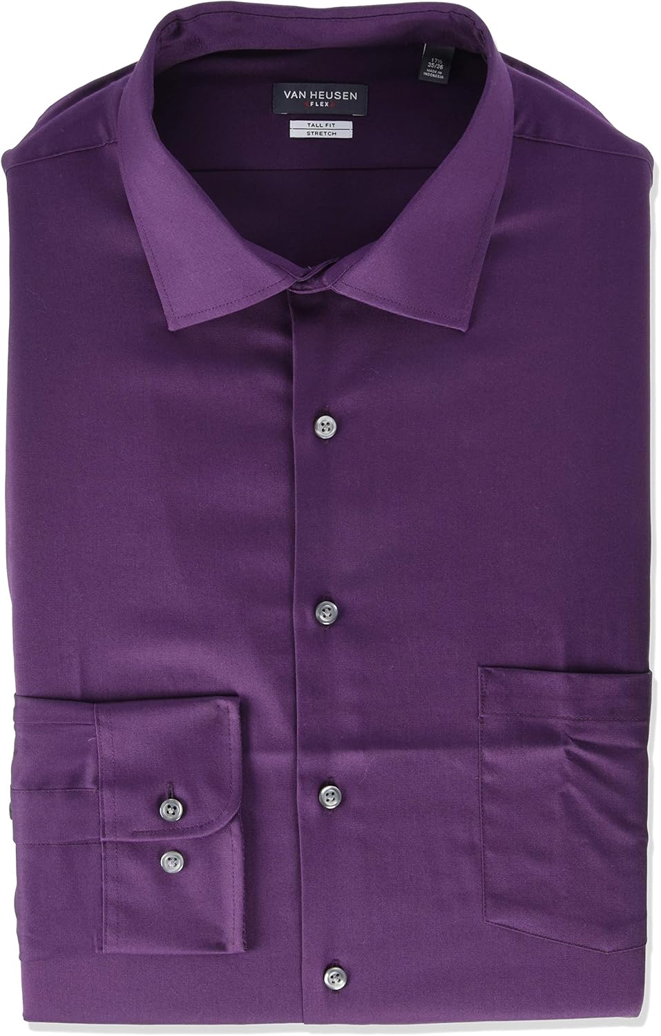 Van Heusen Men's BIG FIT Dress Shirts Flex Collar Stretch Solid (Big and Tall) at  Men’s Clothing store