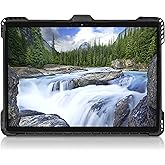 Dell DELL-RG1322C Commercial Grade Case for Latitude 7320 Detachable, Stylus Holder, Kickstand, Removable Shoulder Strap, Rugged Protection, Shock-Absorbing TPU Bumper, Black