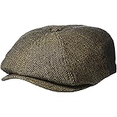 Brixton unisex adult Brood Snap Newsie Cap, Brown/Khaki, Small US