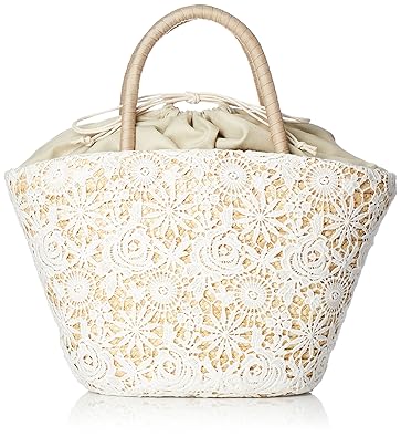 Amazon クーコ レース かご バッグ 18131 12070 オフホワイト