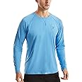 Roadbox UPF 50+ Sun Shirts for Men, UV Protection Long Sleeve Swim Shirt, Lightweight Rash Guard for Fishing Hiking Running