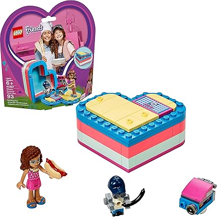 Amazon.com: LEGO Friends Olivia's Summer Heart Box 41387 Kit de construcción (93 piezas): Toys \u0026 Games