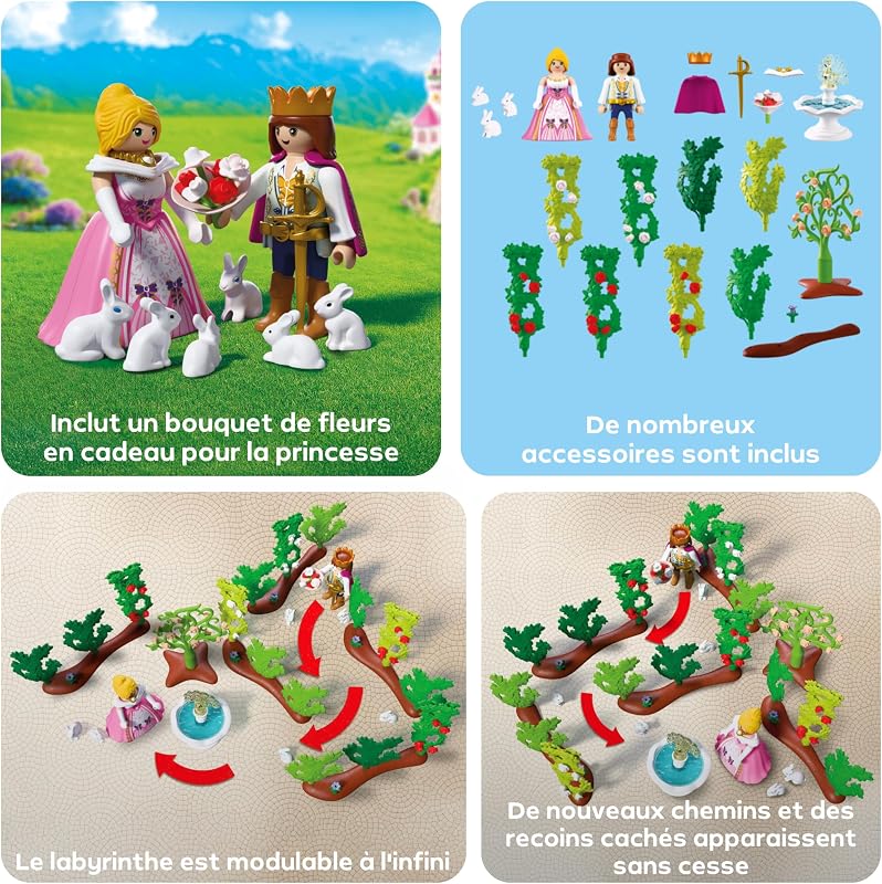 | Princess | Labyrinthe Royal | Prince et Princesse avec Labyrinthe évolutif | Stimule la Créativité | Jouet de Princesse à partir de 4 Ans | 72053 — photo 4 sur 7