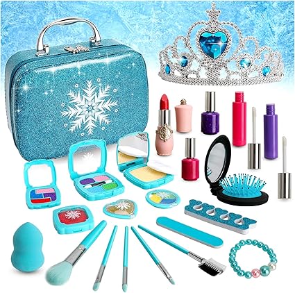 Amazon Sendida 子供 プラスチック 化粧品 おもちゃ 偽物 女の子 メイクセット ディズニー アナ雪 おもちゃ アナと雪の女王 お化粧セット メイクアップ おもちゃ