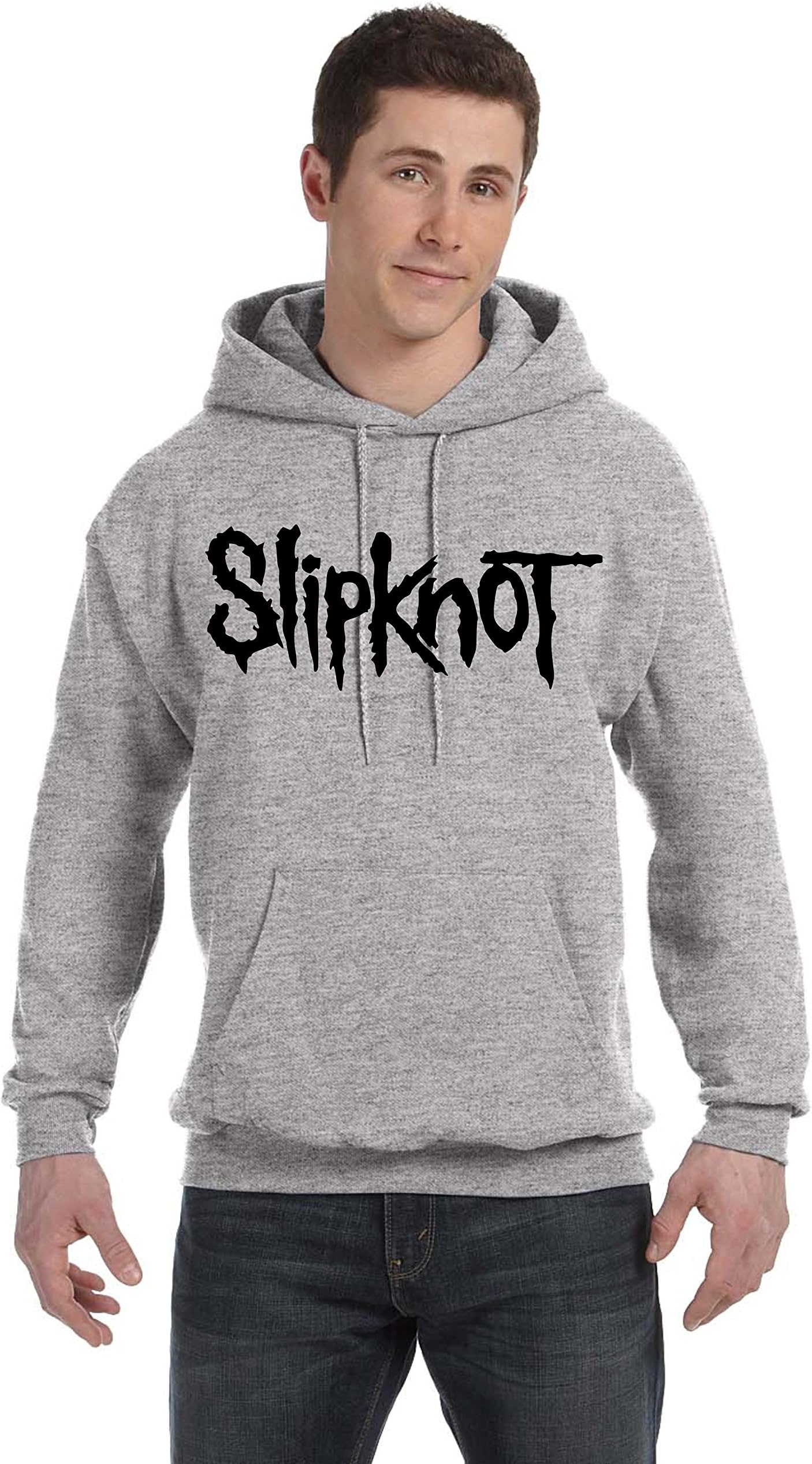 Slipknot Hooded Sweatshirt Metal Rock Korn Misfits Metalica Bands Music Hoodie (Red, M)
