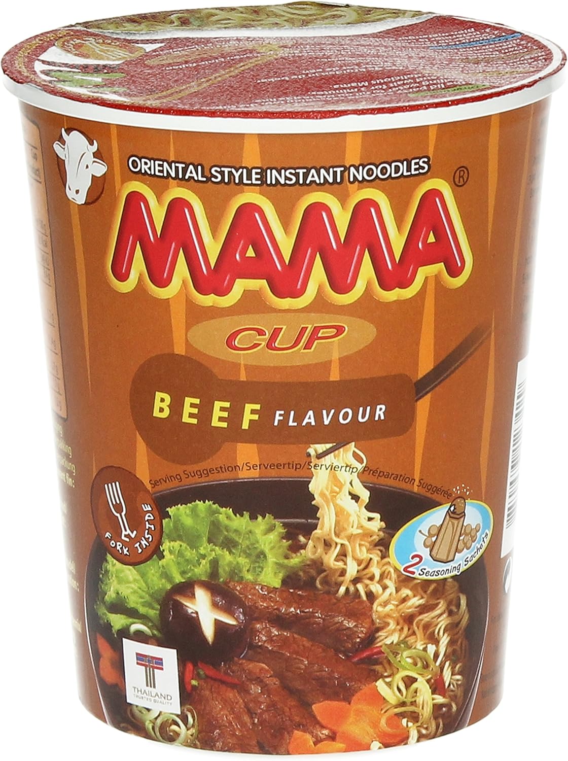 Mama Beef Flavour Instant Cup Noodles 70 G Pack Of 16 Amazon Co Uk Grocery