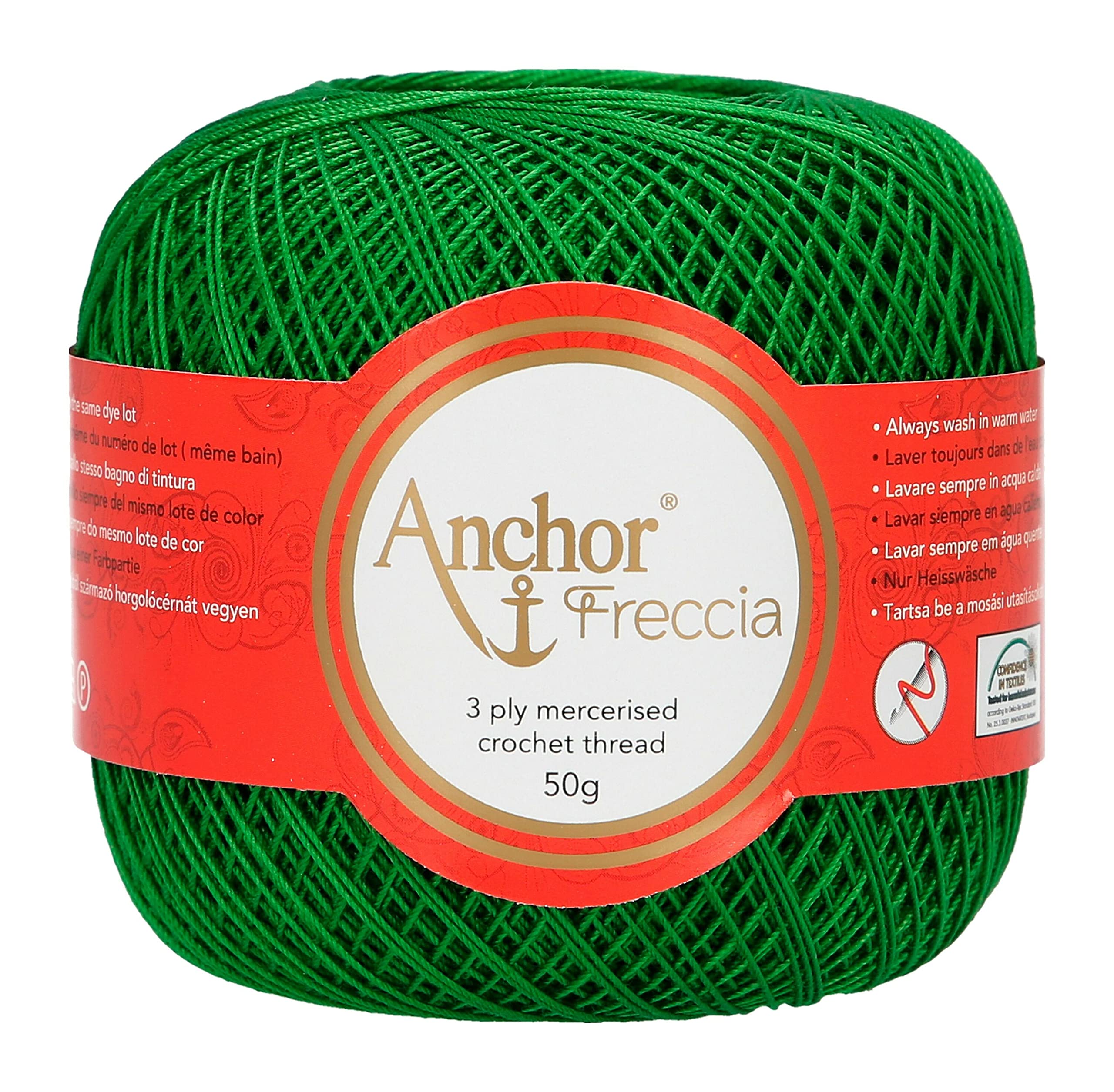 ANCHOR Crochet Yarn, Cotton, 258, Stärke 16