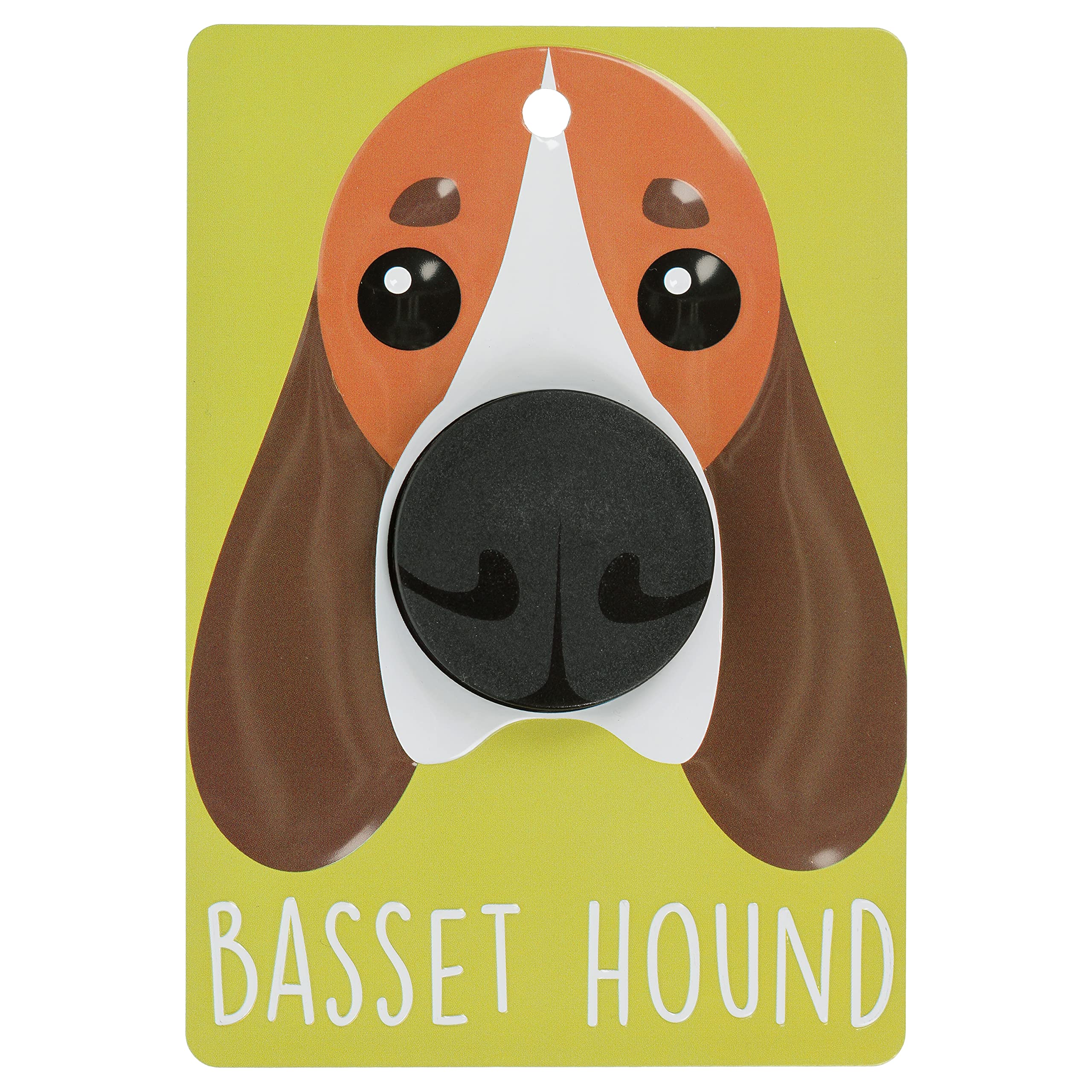 Pooch Pals Basset Hound Dog Lead Holder Wall Mounted Plaque Pop-Out Hook Hanger