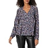 Joie Womens Women's Raquel B Blouse in Caviar Multi