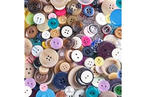 Super Z Outlet Scrambled Assortment Bag of Buttons for Arts & Crafts, Decoration, Collections, Sewing, and More! (Pack of 100)