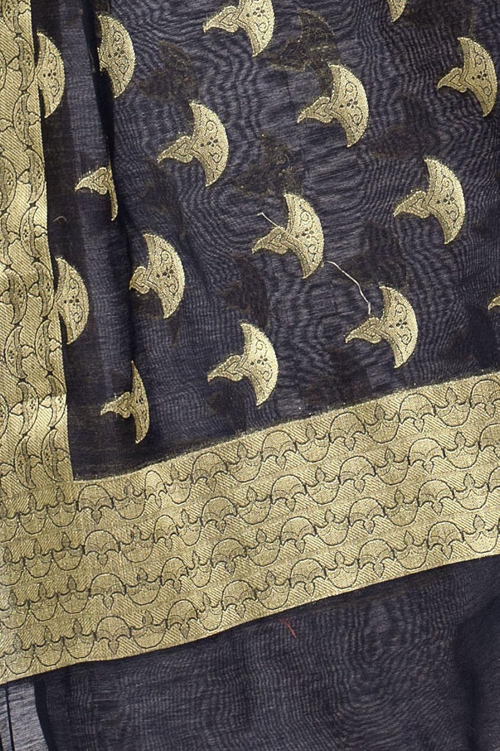 chandrakala women's chanderi zari work banarasi dupatta(d125)