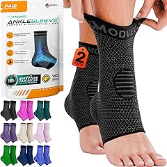 Modvel Foot & Ankle Brace Socks for Sprained Ankle Compression Sleeve - Plantar Fasciitis Relief Brace, Foot Support for pain