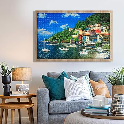 Buy Lavievert 1000 Piece Jigsaw Puzzle Game For Adults And Kids Lake Como Italy Online In Indonesia B086mwzbwt