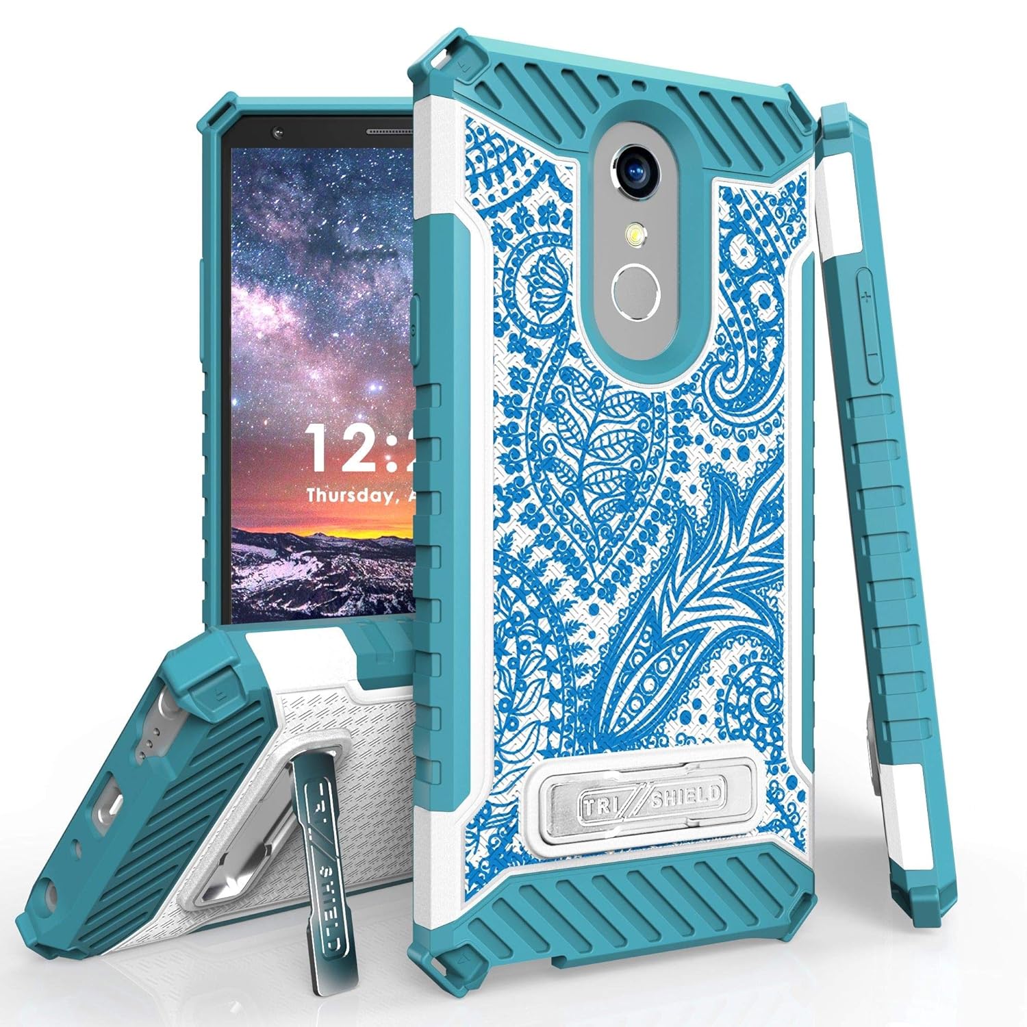Best lg stylo 4 case kickstand paisley