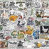 200 PCS Funny Holographic Stickers for Adults, Waterproof Vinyl Sarcastic Meme Decals for Laptop, Water Bottle, Phone, Kindle, Journal, Scrapbook, Bumper, Skateboard, Luggage, No Repeats