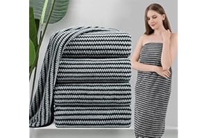 Ycosy 4 Piece Bath Towels Oversized Bath Sheet Towel 35"x70" Extra Large Bath Towel Set Highly Absorbent Quick Dry Bathroom Towels for Hotel Spa Gym 600 GSM Soft Shower Towel Black