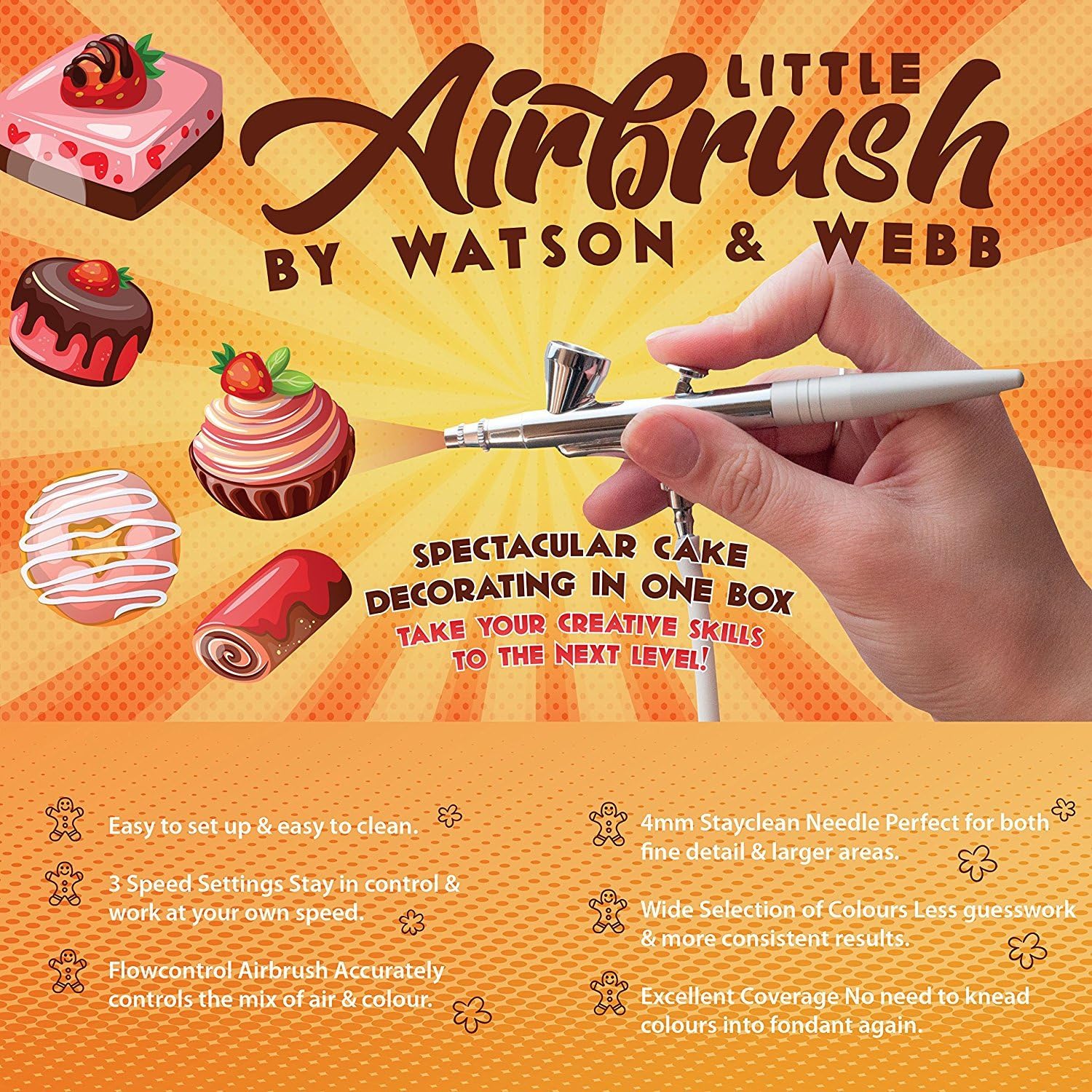Cake Airbrushing Home & Garden Airbrush Cake Decorating Kit Watson