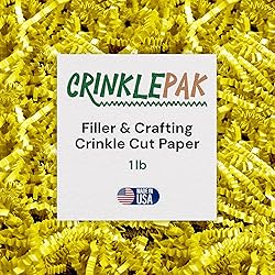 Crinklepak 1LB USA Made Yellow Crinkle Paper Filler