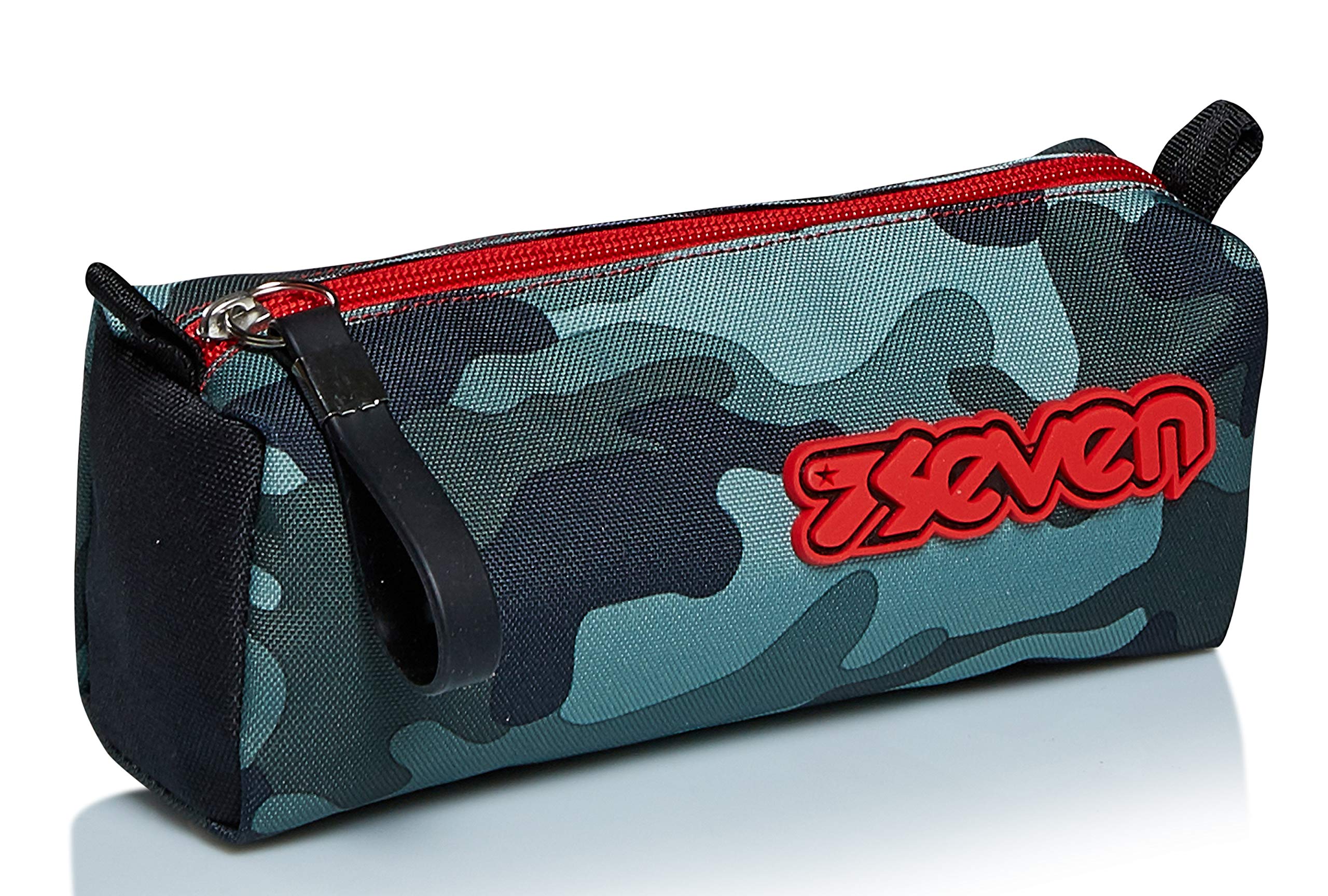 Seven Pencil case - Pen bag, multicolor, Box for Stationery, Pen Pouch for Teen Girls and Boys, Perfect for School Supplies, green, CREW