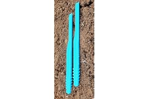 SPOKEN GARDEN Dibby Seed Sowing Garden Tool Dibber Planter Transplanter – Sow Seeds at The Right Depth – Easily Transplant Delicate Seedlings (Little Dibby) Blue (2 Pack)