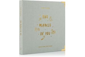 ZICOTO Keepsake Baby Memory Book for Boys and Girls – Timeless First 5 Year Baby Book – Neutral Journal Scrapbook or Photo Album - Record a Milestone for Every Event from Birth to Age 5