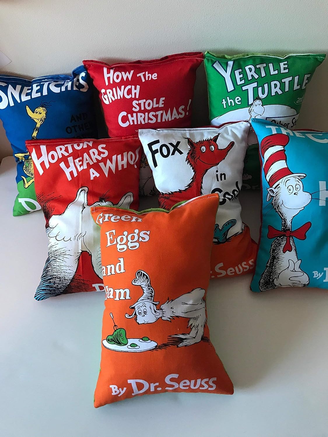 Amazon Com Weighted Character Pillow Dr Seuss Books With 2 Lbs