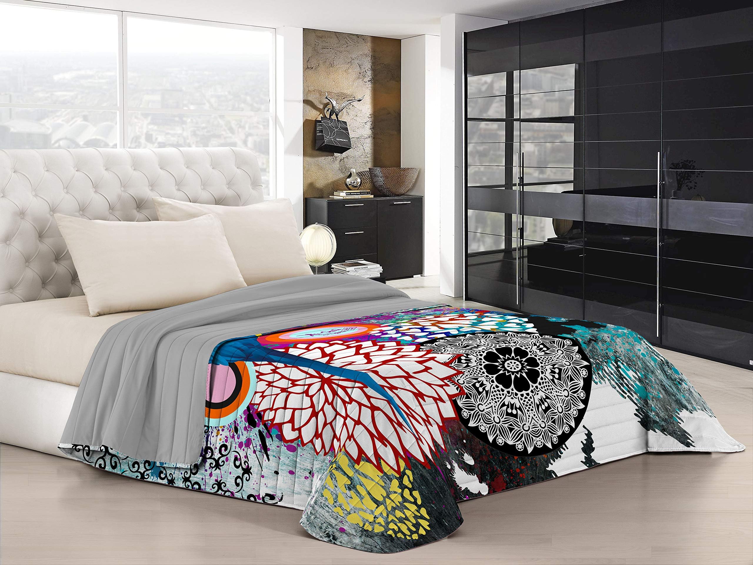 KI-OSA Kiosa Summer Quilt, 260x270cm, KIOLM01, 100% Cotton, KIO-LM01, Double