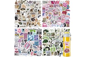 200Pcs Y2K Retro Stickers - Cool 2000s Cyber Trend Stickers, Vinyl Waterproof Sticker for Water Bottle Laptop Guitar Skateboa