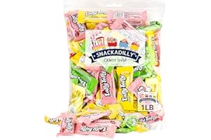Laffee Taffy Assorted Flavors - Banana - Sour Apple - Cherry - 1 Lb Bag Of Delicious Soft Taffy Candy - Freshly Packaged By Snackadilly