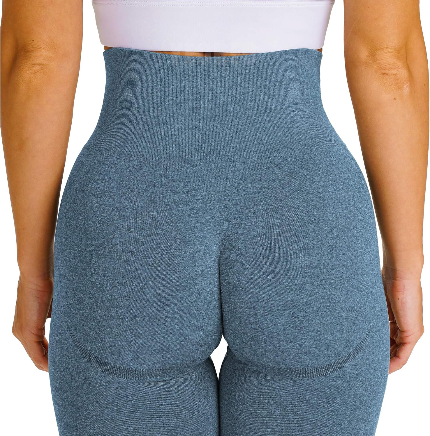 Yeoreo Women High Waist Workout Gym Smile Contour Seamless Leggings Yoga Pants Tights