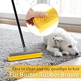 KeFanta Rubber Floor Brush with 150 cm Handle - Pet Hair, Carpet & Floor Cleaner view 2