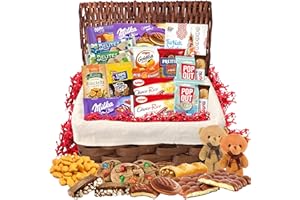 EVA'S GIFT UNIVERSE Christmas Premium Gift Basket, Assorted Chocolates & Cookies, Gift for Family, Friends, Women, Men, College Students, Colleagues, Him, Her, Mom, Dad