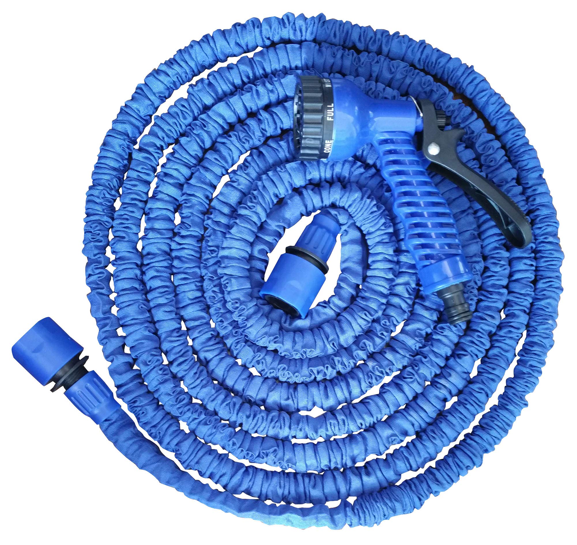 Riegolux 795229 Expandable Hose with Gun, Blue, 5-15 m