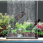 hygger Aquarium Bubble Curtain Wall, Quiet Fish Tank Air Stone with Accessories, High Dissolved Aquarium Bubbler Oxygen Diffuser Decoration for Freshwater &amp; Saltwater