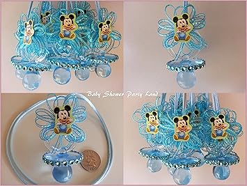 Amazon Com Baby Mickey Mouse 12 Pacifier Necklaces Baby Shower Game