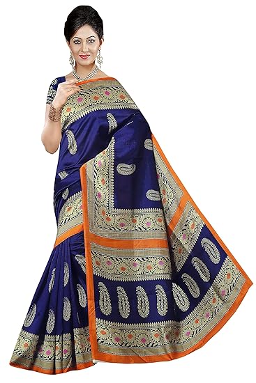 Winza Designer Womens Silk Saree with Blouse (ART-01)