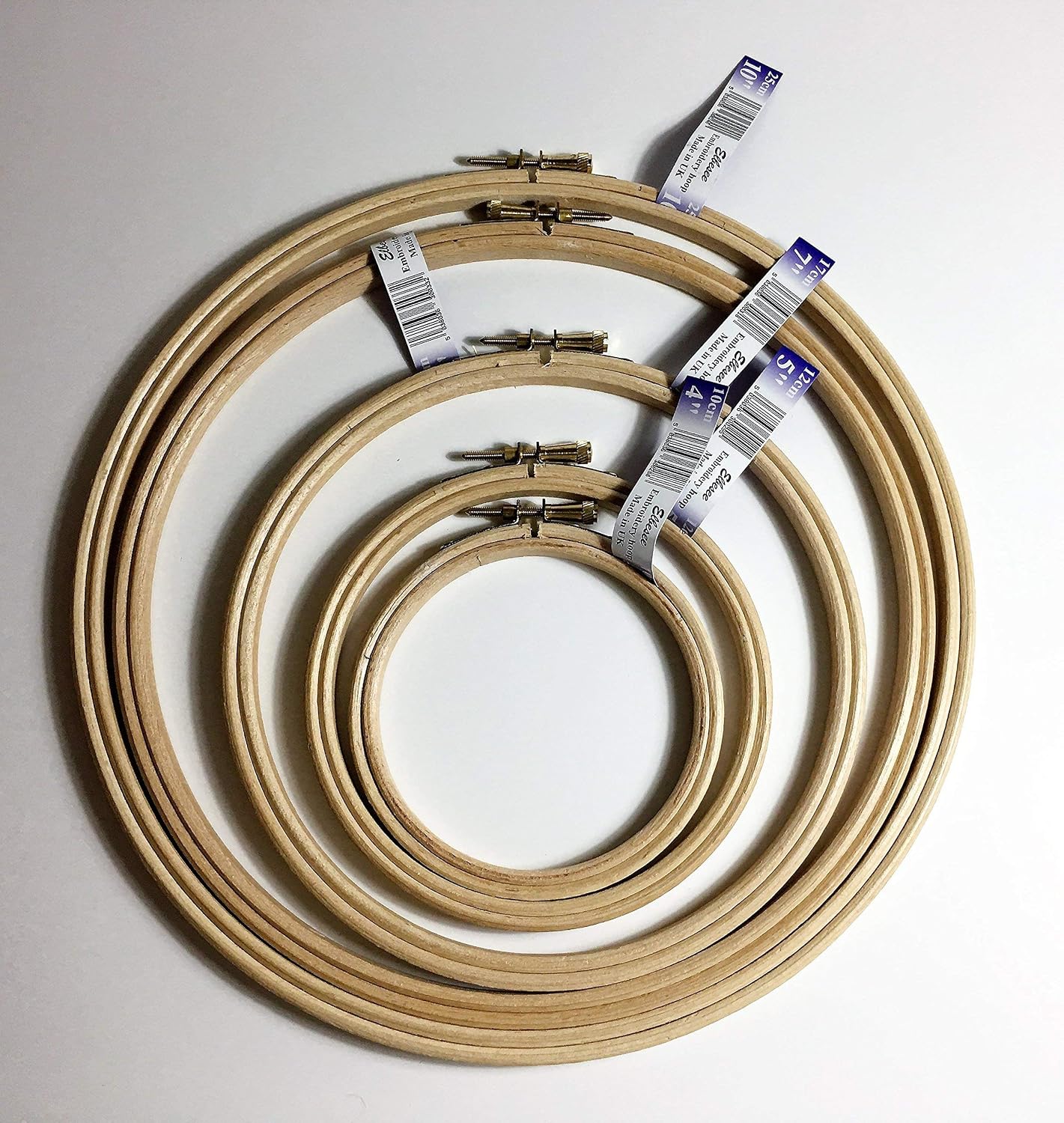 Milward Beech Wood Embroidery Hoop, 7in 17.8cm Diameter for Cross Stitch Needlework & Crafts, Durable, Smooth Finish - Image 4