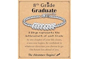 Leyung Graduation Gifts for Girls, Class of 2025 Beaded Bracelet Gifts, Inspirational Graduation Gifts for Her Daughter Granddaughter Niece