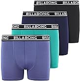 Billabong Boys Underwear 4 Pack Boxer Briefs for Boys 6-18 Durable Stretch Breathable Moisture Wicking