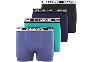 Billabong Boys Underwear 4 Pack Boxer Briefs for Boys 6-18 Durable Stretch Breathable Moisture Wicking