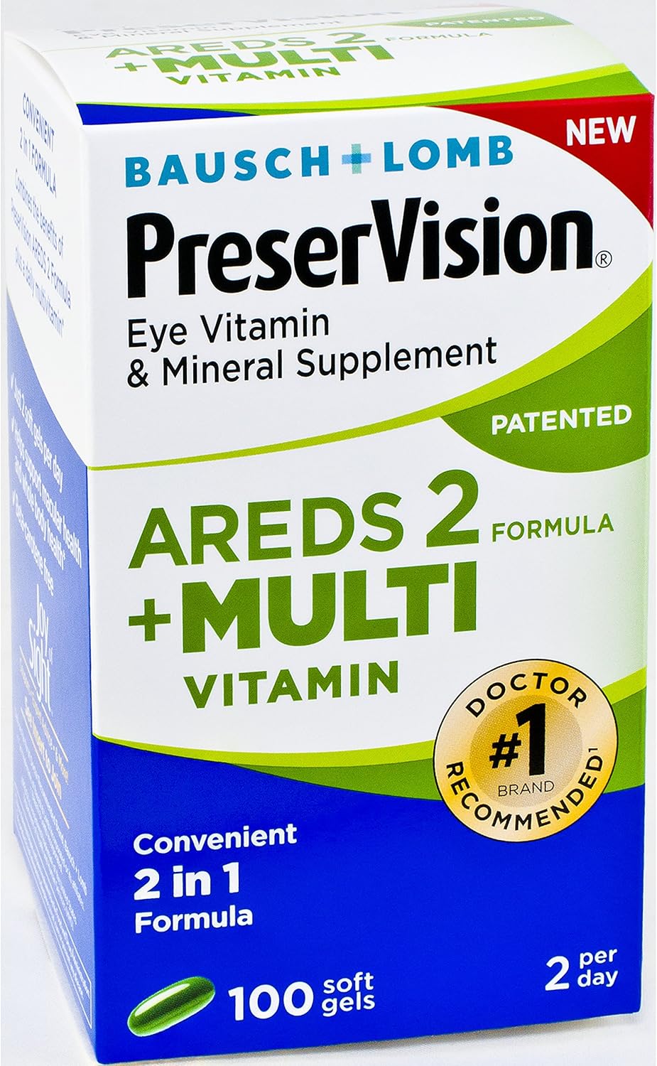 PreserVision AREDS 2 Plus Multivitamin Vitamin and Mineral Supplement, Soft Gels, 100 Count : Health & Personal Care