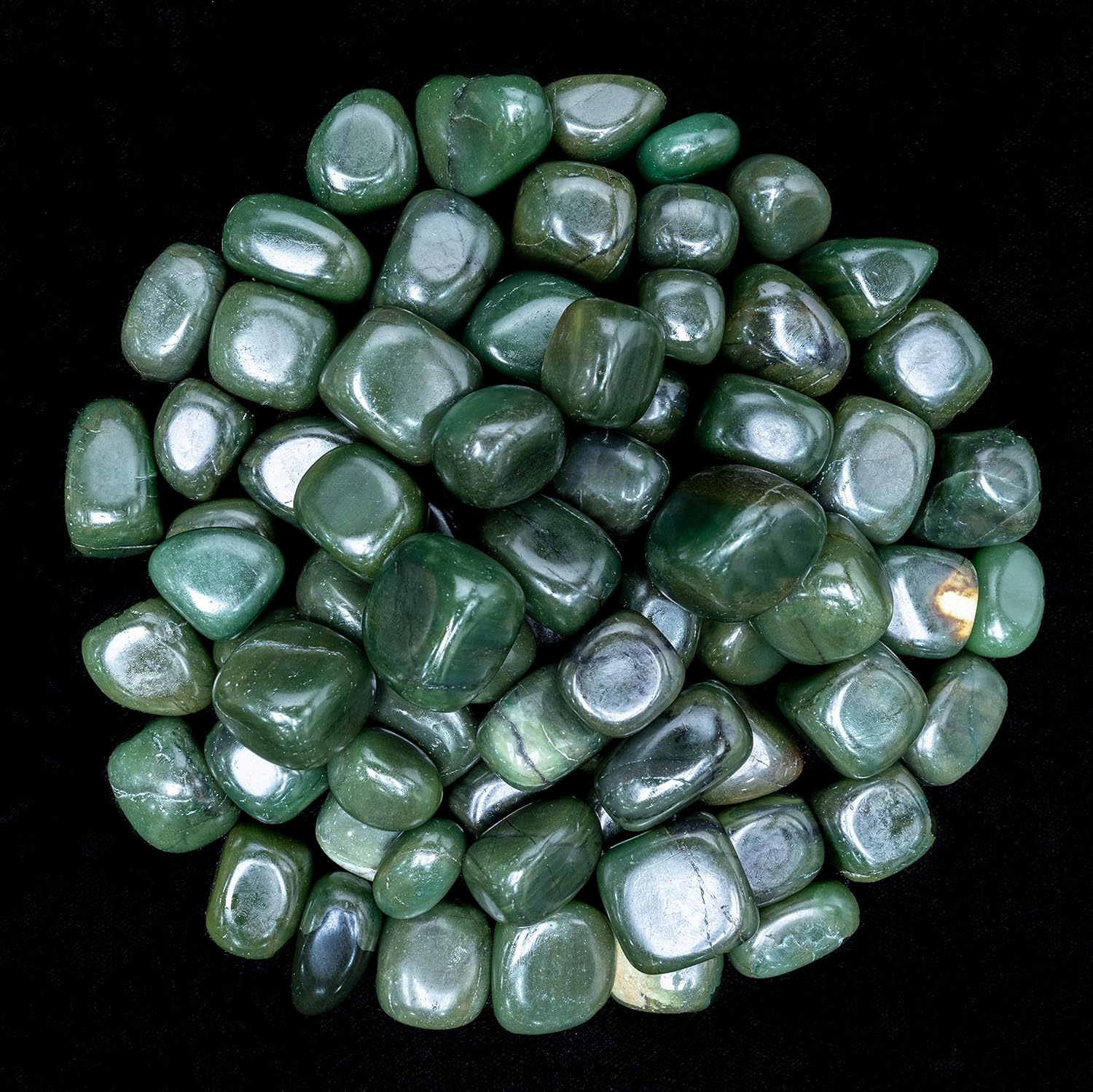 Indoor Fountains & Accessories - Crocon 1LB Green Aventurine Tumbled Stones and Crystals Bulk 2000+ Carats Natural Crystal Kit for Reiki Healing Crystal Polished, Tumble Stones, Chakra Balancing, Gift, Home Decor Size : 20-25 mm