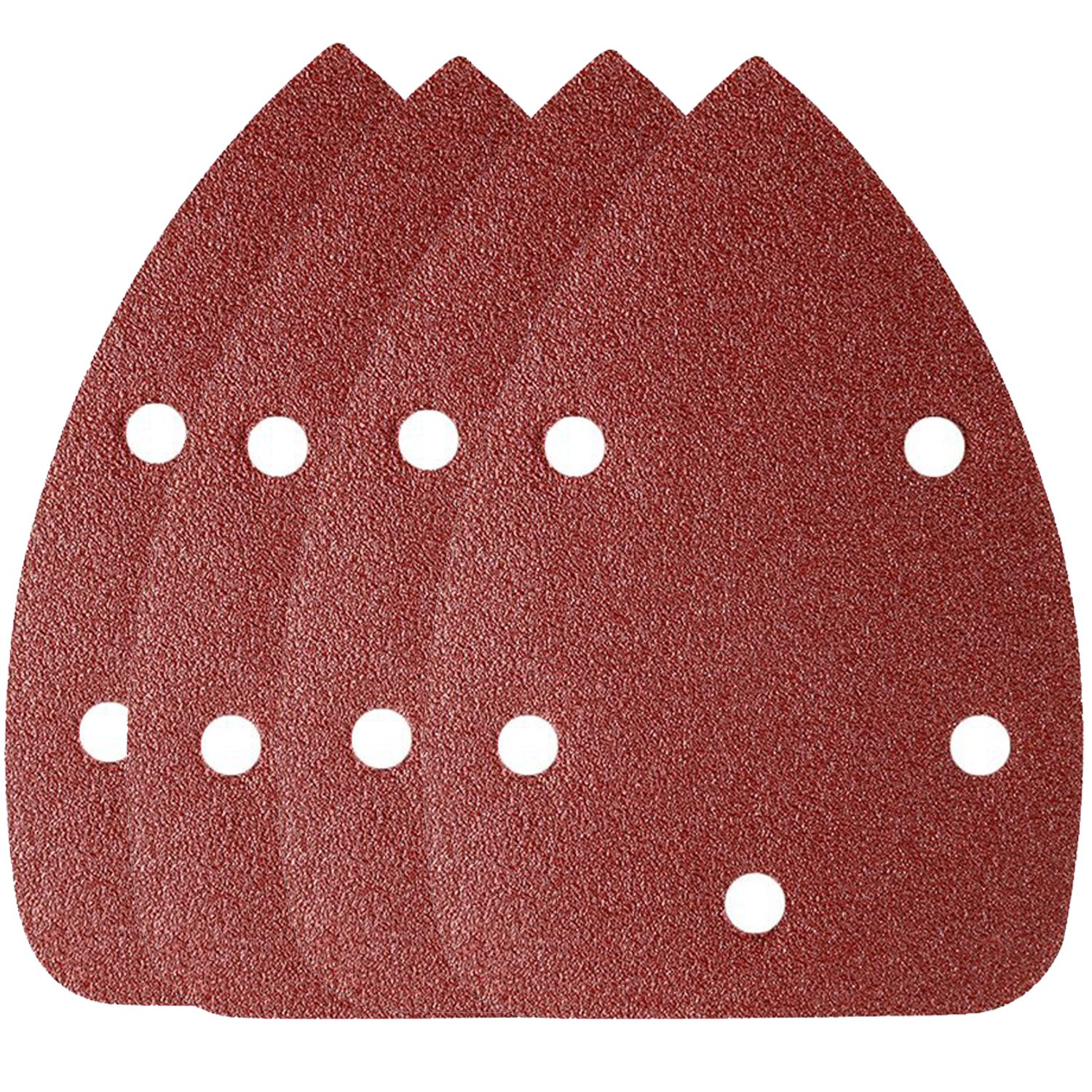 OxoxO Sanding Pads 65pcs Mouse Sander Pads 5 Holes Detail Sander Pads Hook and Loop Mouse Sanderpaper Assorted 240 Grit