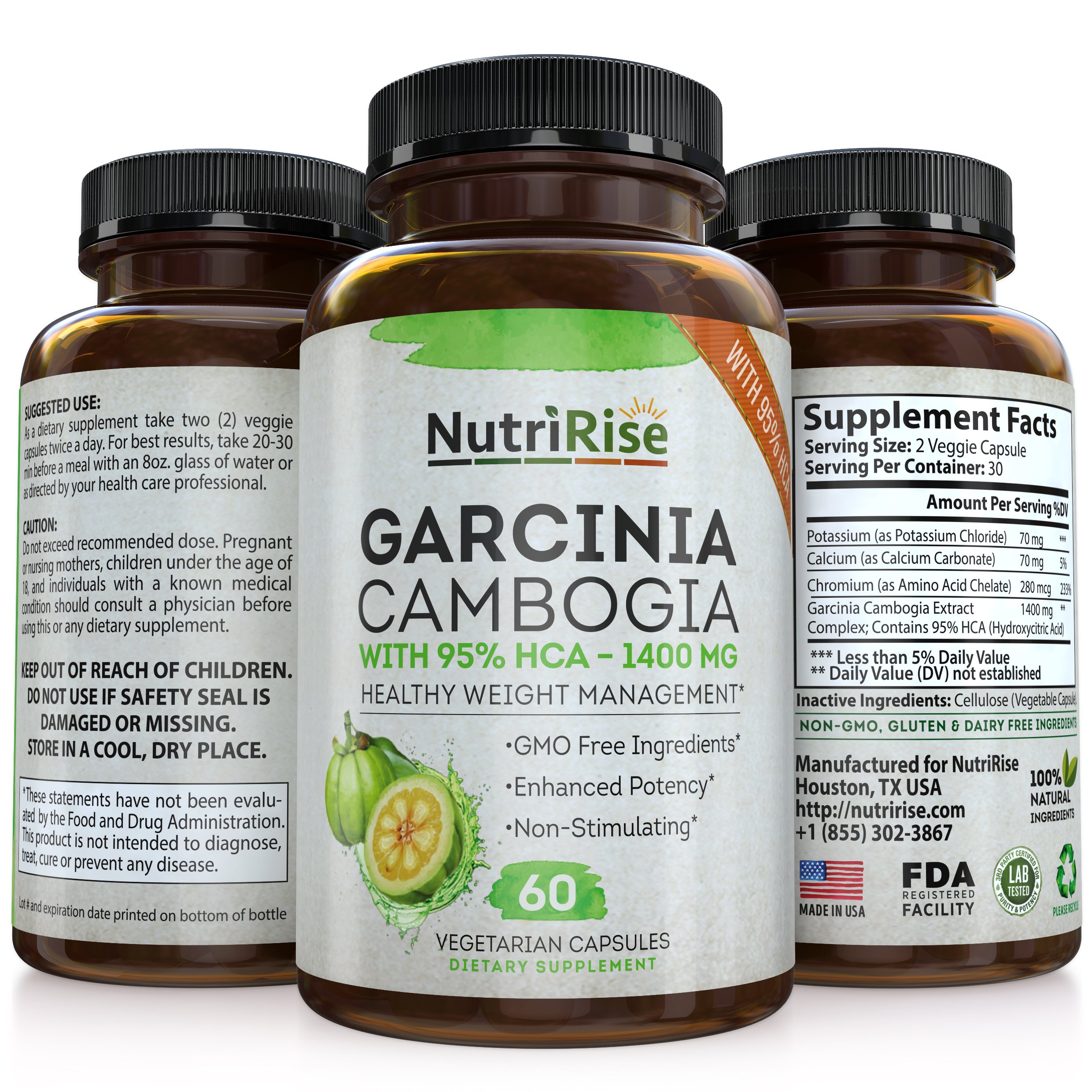 95 HCA Pure Garcinia Cambogia Extract Highest Potency For Fat Burn